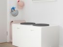 Stuva / Fritids Banc Avec Rangement Jouets - Blanc, Blanc 90X50X50 Cm concernant Banc Coffre Jardin Ikea