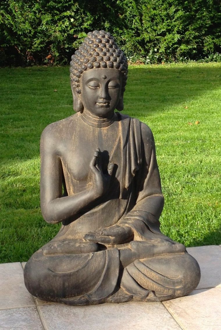 Superbe Statue De Bouddha Zen Jardin 73 Cm Sur Priceminister ... concernant Bouddha Pour Jardin Pas Cher