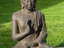 Superbe Statue De Bouddha Zen Jardin 73 Cm Sur Priceminister ... encequiconcerne Tete De Bouddha Pour Jardin