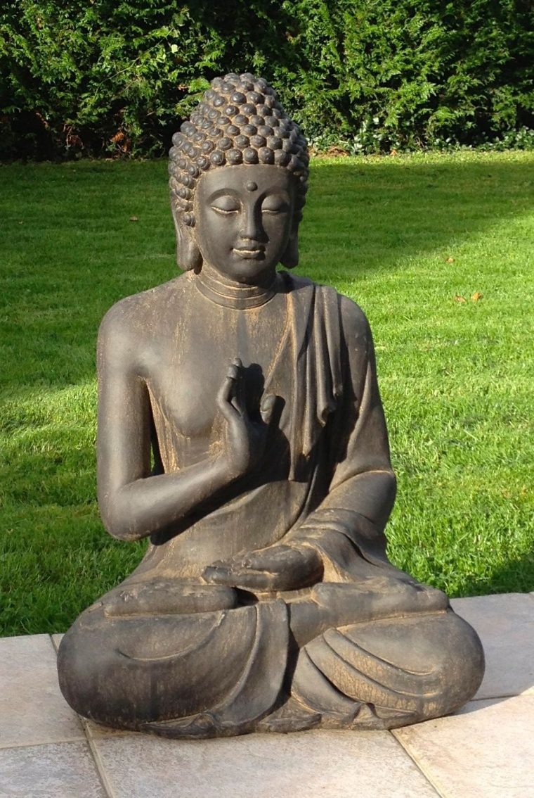 Superbe Statue De Bouddha Zen Jardin 73 Cm Sur Priceminister ... tout Bouddha De Jardin Pas Cher