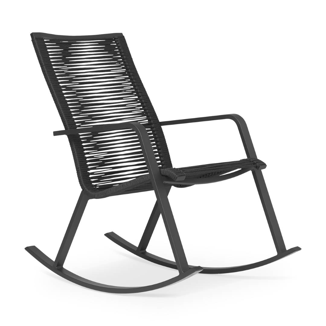 Swing By Rocking Chair - Jdv | Aluminum, Rope | Jdv destiné Rocking Chair De Jardin