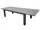 Table Aurore 214/311 Cm (Finition Brush) à Table Jardin Aluminium Avec Rallonge