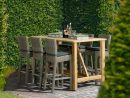 Table Bar De Jardin En Teck Recyclé Casa 180X92Cm - 4 Seasons à Casa Table De Jardin