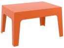 Table Basse 'marto' Orange En Matière Plastique destiné Table Basse De Jardin En Plastique