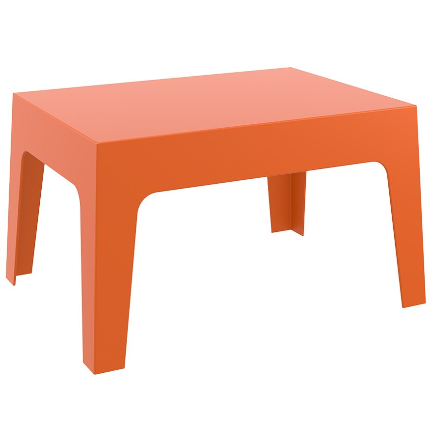 Table Basse 'marto' Orange En Matière Plastique destiné Table Basse De Jardin En Plastique