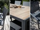 Table De Jardin 10 Places Aluminium Et Céramique | Oviala dedans Table De Jardin Aluminium Et Composite