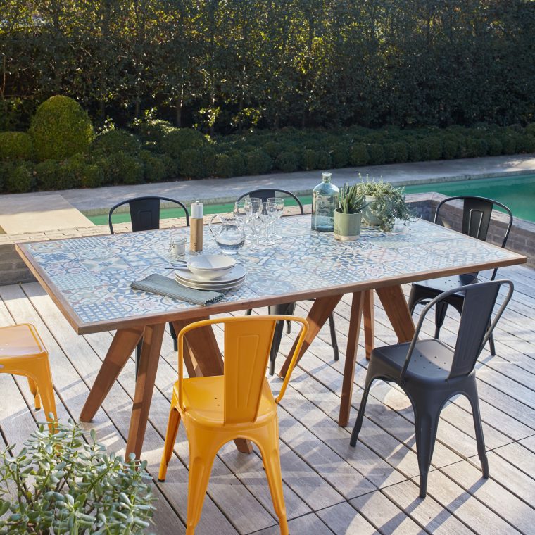 Table De Jardin De Repas Céramique Rectangulaire Marron 6/8 Personnes intérieur Table De Jardin En Carrelage Table De Jardin De Repas Céramique Rectangulaire Marron 6/8 Personnes intérieur Table De Jardin En Carrelage