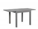 Table De Jardin Extensible Aluminium - 145.5Cm - 6 Places - Gris - Milo avec Table De Jardin Grise