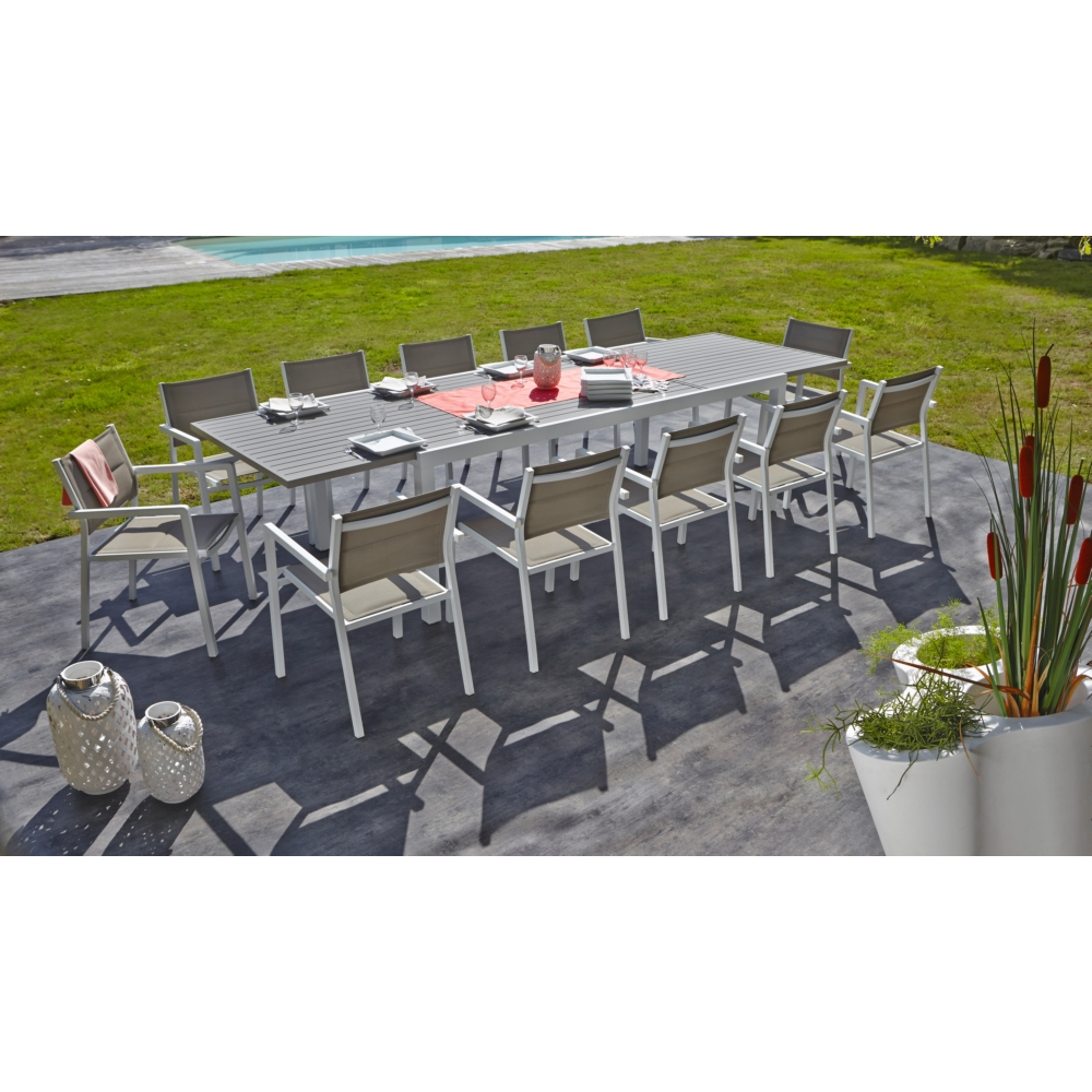 Table De Jardin Miami 10/12 Personnes pour Table De Jardin 10 Personnes