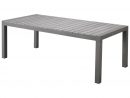 Table De Jardin Miami Xxl (205X95 Cm, Gris, Rallonge Intégrée) dedans Table De Jardin Grise