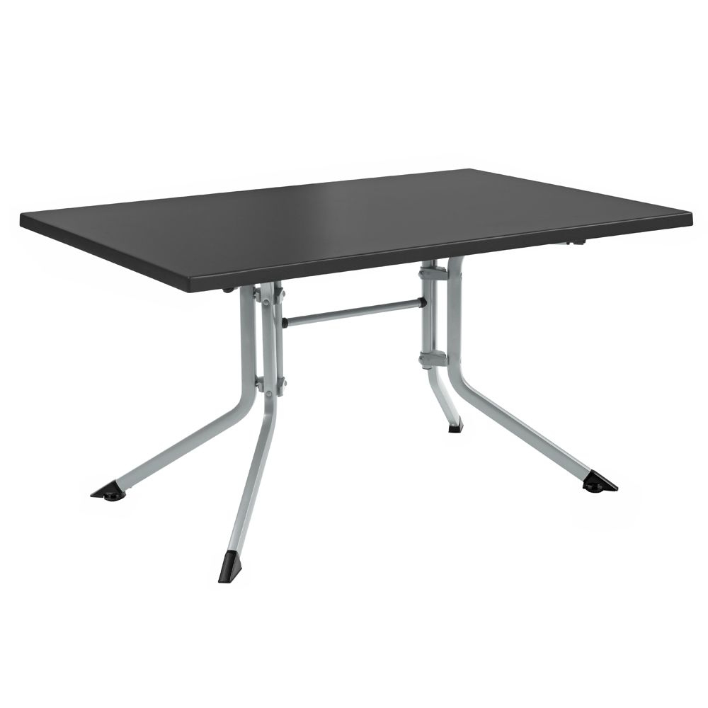 Table De Jardin Pliante Résine Kettler L160 L95 Cm Argent/anthracite avec Table De Jardin Kettler