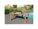 Table De Jardin Rectangulaire En Teck Massif Soha Plus D's tout Tables De Jardin Pas Cher