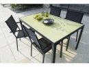 Table Extérieur Rosario Noir Et Vert Bambou encequiconcerne Table Jardin Verte
