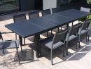 Table Jardin Extensible Rallonge 256/320 Cm 10 Places dedans Table De Jardin 10 Personnes