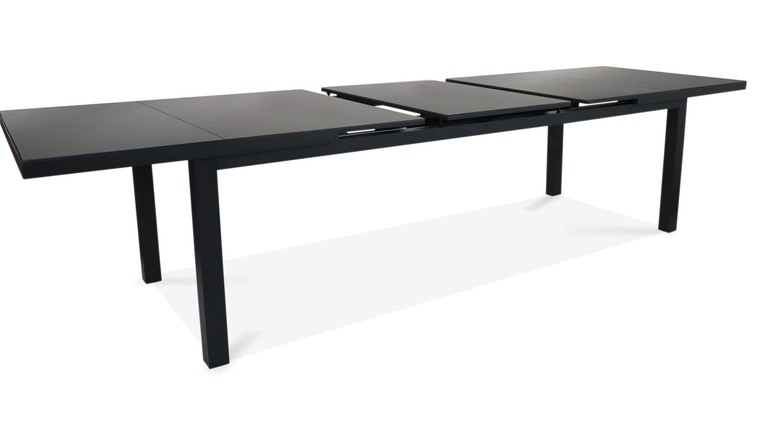 Table Jardin Extensible Rallonge Aluminium 256/320Cm 12 Places avec Salon De Jardin En Aluminium Avec Rallonge