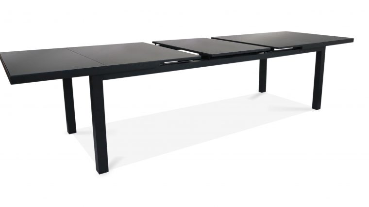 Table Jardin Extensible Rallonge Aluminium 256/320Cm 12 Places serapportantà Table Jardin Aluminium Avec Rallonge