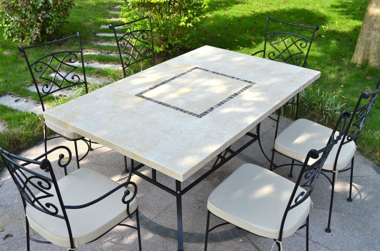Table Jardin Pierre Naturelle 160-200-240 Mosaïque Marbre Monte Carlo destiné Table Jardin Marbre Fer Forgé Table Jardin Pierre Naturelle 160-200-240 Mosaïque Marbre Monte Carlo destiné Table Jardin Marbre Fer Forgé