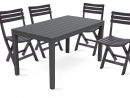 Table Jardin Plastique Et Chaises Pliantes concernant Table De Jardin En Bois Pliante Pas Cher