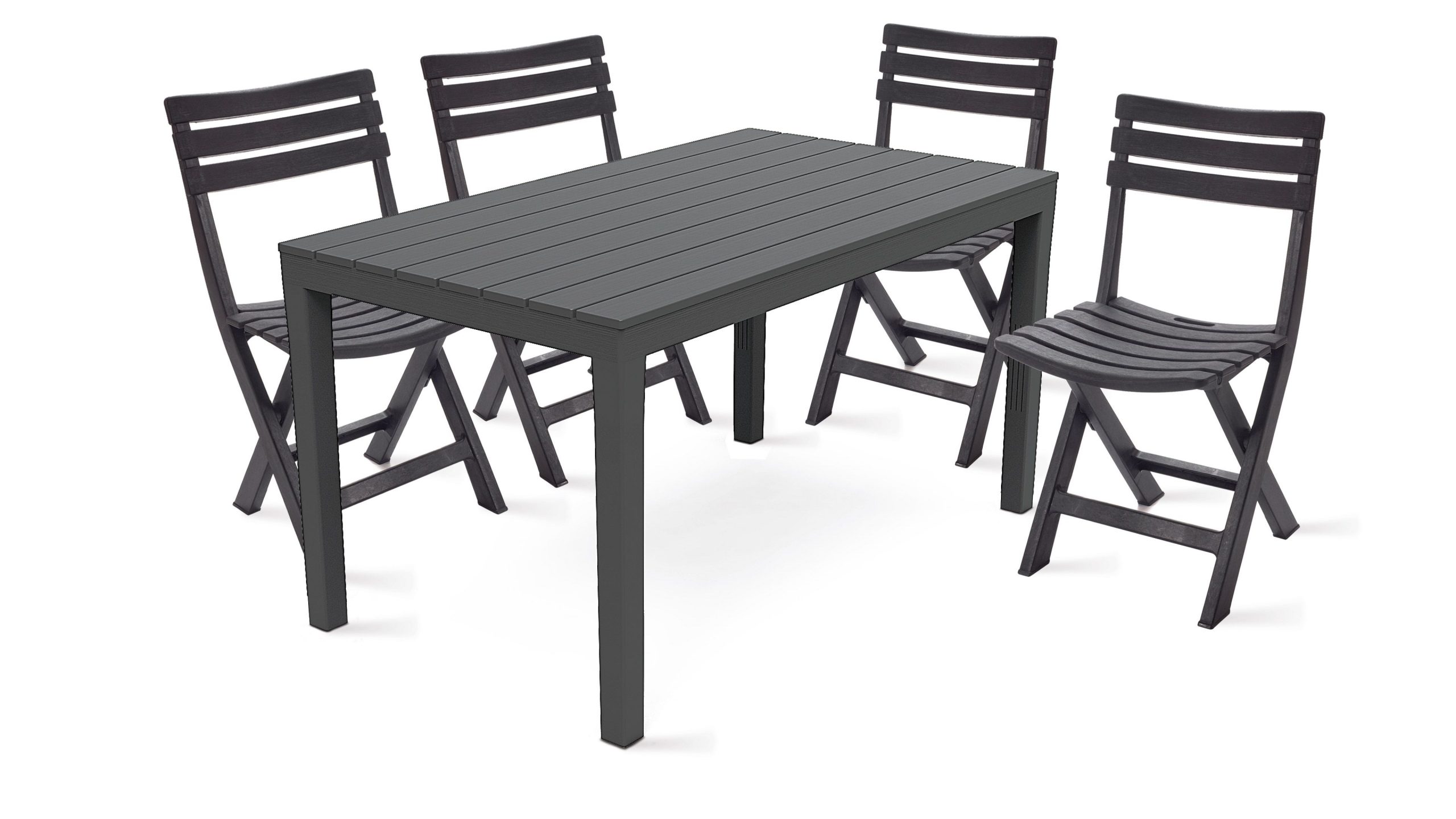 Table Jardin Plastique Et Chaises Pliantes concernant Table De Jardin En Bois Pliante Pas Cher