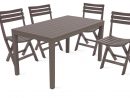 Table Jardin Plastique Et Chaises Pliantes intérieur Table Et Chaise De Jardin En Plastique