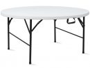 Table Pliante Ronde 180 Cm Portable - Achat / Vente Table De ... concernant Table Ronde Jardin Pas Cher