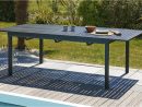 Table Salon De Jardin Extensible En Aluminium Pour 8 Personnes Dcb Garden  Miami intérieur Salon De Jardin En Aluminium Avec Rallonge