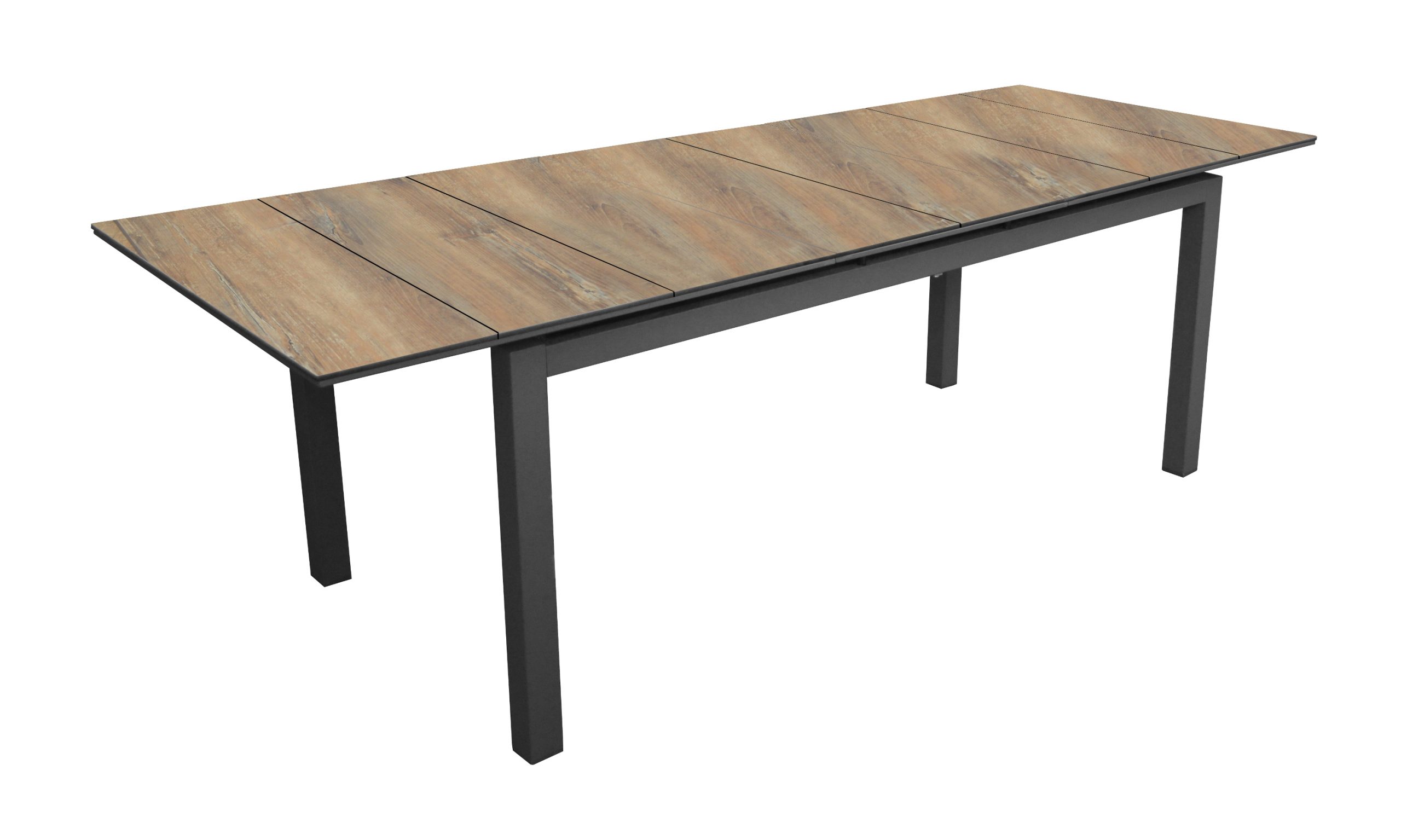 Table Urban Hpl Bois L.180/240 X L.90 X H.74 Cm serapportantà Table Jardin Jardiland