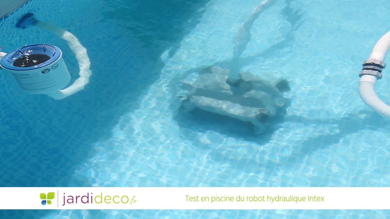 Test En Piscine Du Robot Hydraulique Intex - Réf 28001 pour Aspirateur Pour Piscine Intex