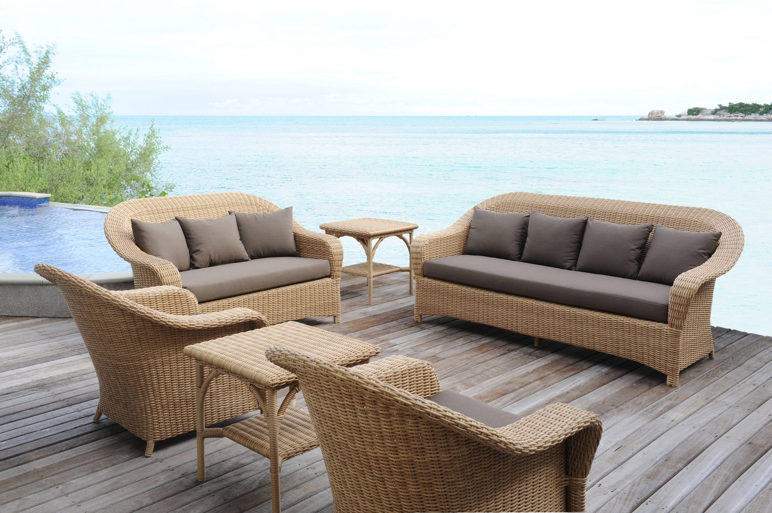 The Pieces In The Java Collection Use Rattan-Like Fibre But ... avec But Salon Jardin