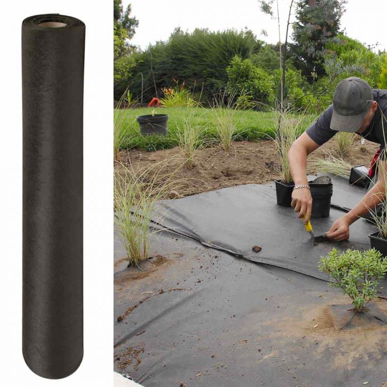 Toile Paillage Géotextile Bidim encequiconcerne Bache Mauvaise Herbe Jardin