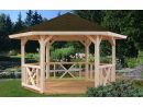 Tonnelle Gloriette 1 - 10M² Intérieur - Poteaux 14 X 14 concernant Kiosque De Jardin En Bois Pas Cher