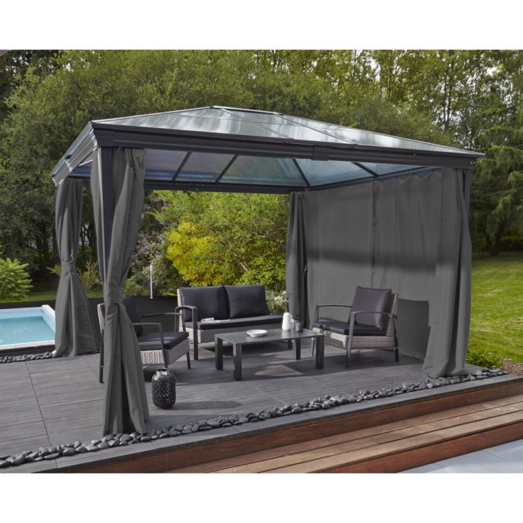 Tonnelle Martika L.300 X L.360 X H.270 Cm destiné Tonelle Jardin