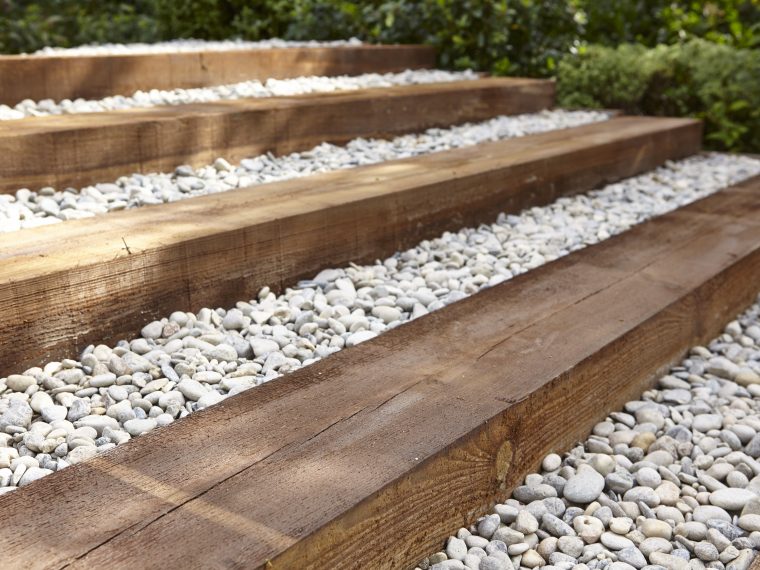 Traverse Droite Kuhmo Bois Marron, H.20 X L.210 Cm pour Traverse Bois Jardin
