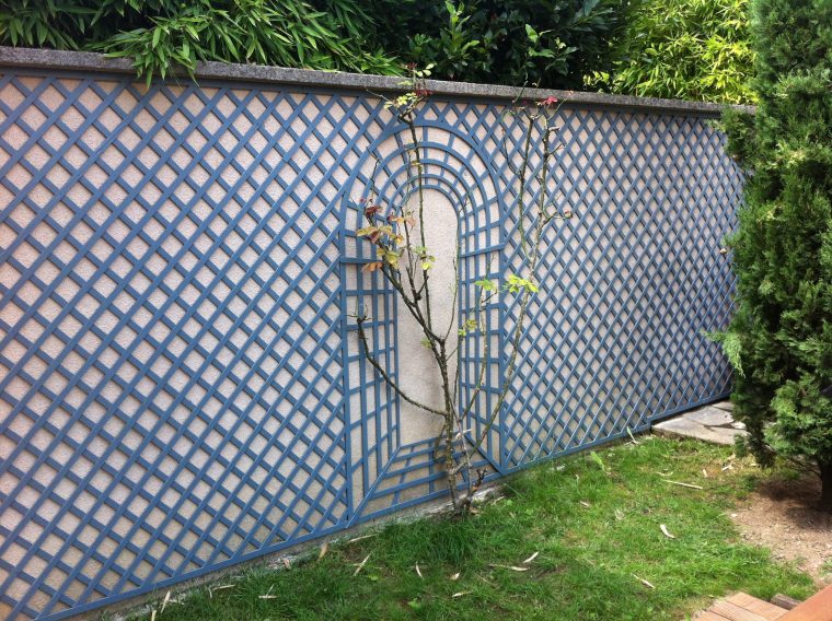 Treillage Bois dedans Croisillon Jardin