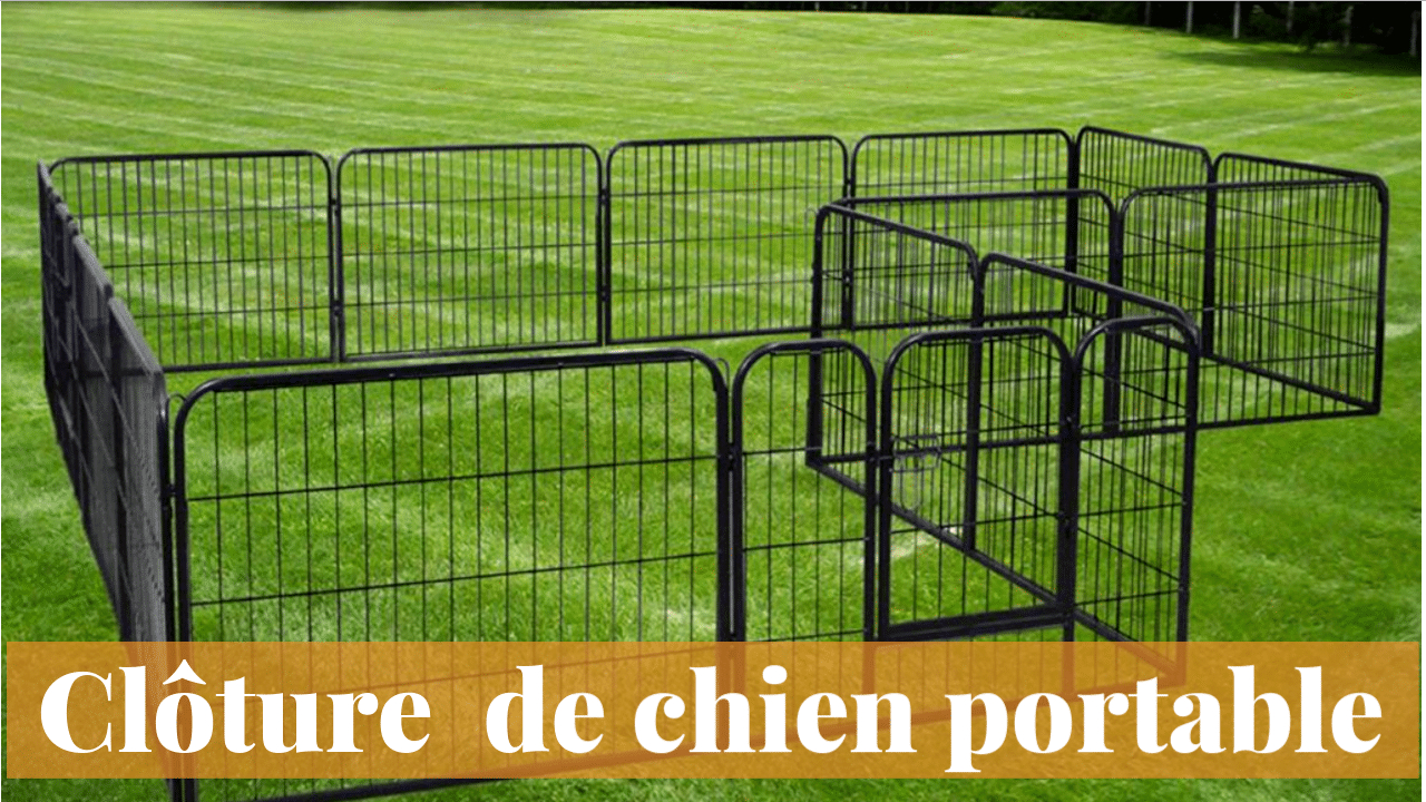 Trouver La Meilleure Clôture Anti Fugue Portable Pour Chien ... à Barriere Jardin Pour Chien