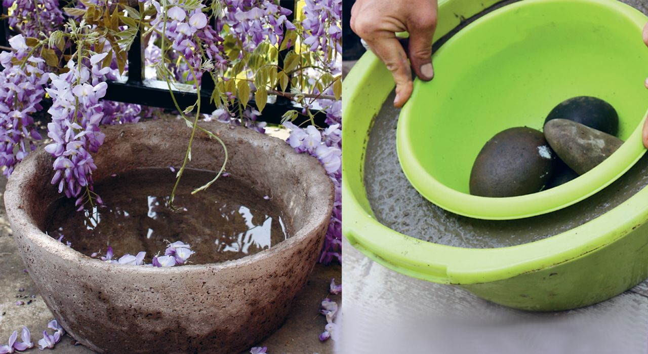 Un Grand Pot Rond En Béton Pour Mon Jardin | Pots En Béton ... intérieur Grand Pot Pour Jardin