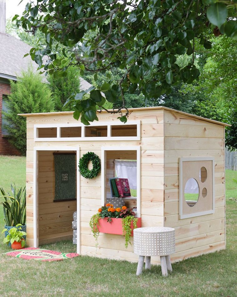Une Cabane Diy Pour Les Enfants | Shake My Blog | Cabane Diy ... encequiconcerne Abri Jardin Enfant
