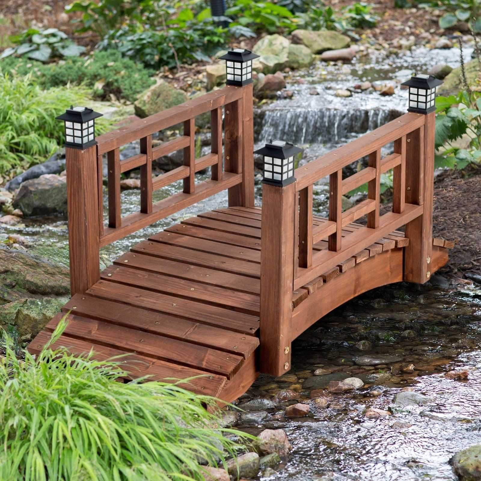 Wooden Garden Bridge Ideas | Jardins En Bois, Pont De Jardin ... avec Pont De Jardin En Bois