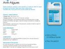 Algicide Anti-Algues - Bidon De 5L tout Dosage Chlore Piscine