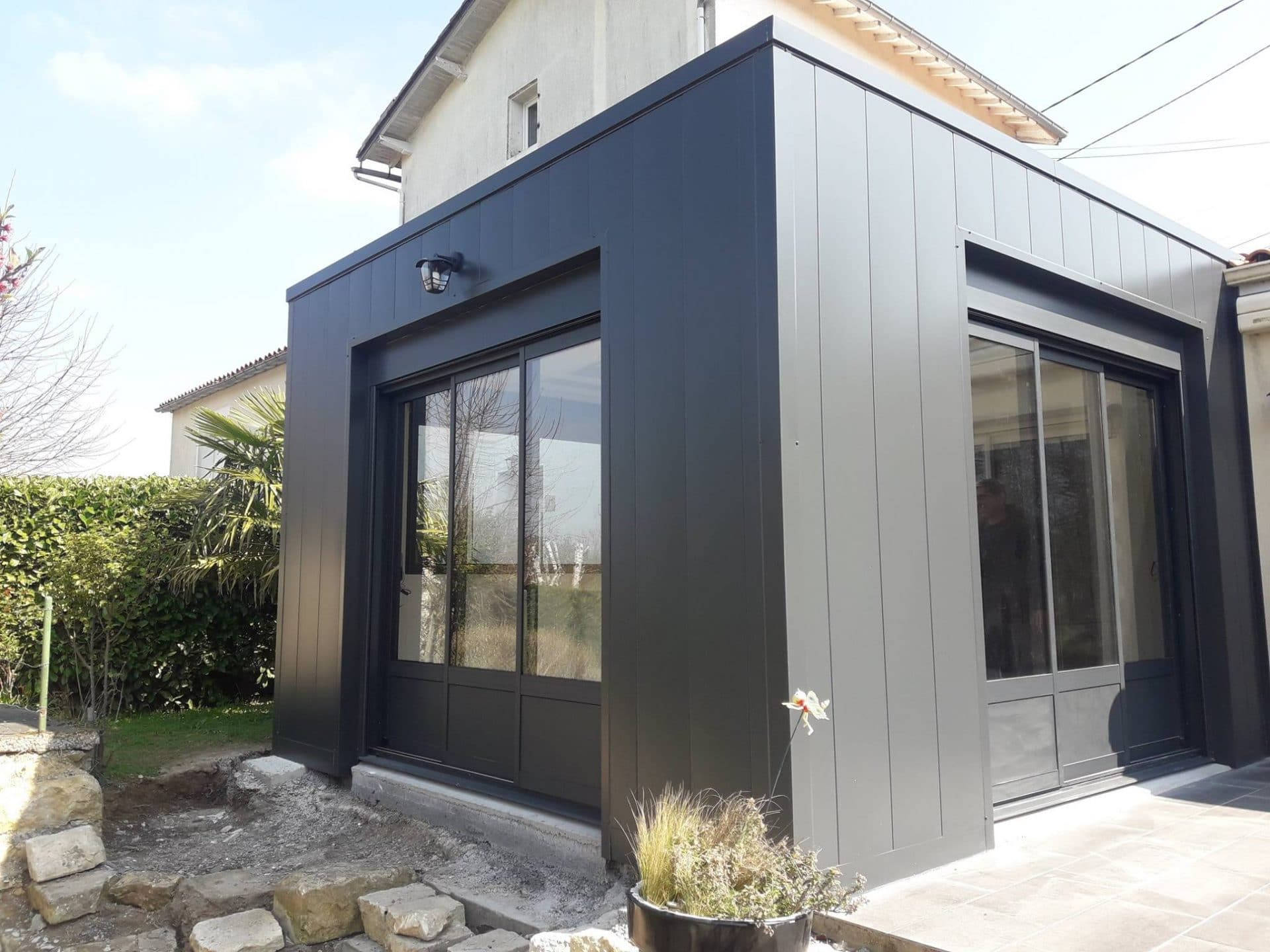 Cr ation D une Extension De Maison Avec Toit  Plat  Niort 