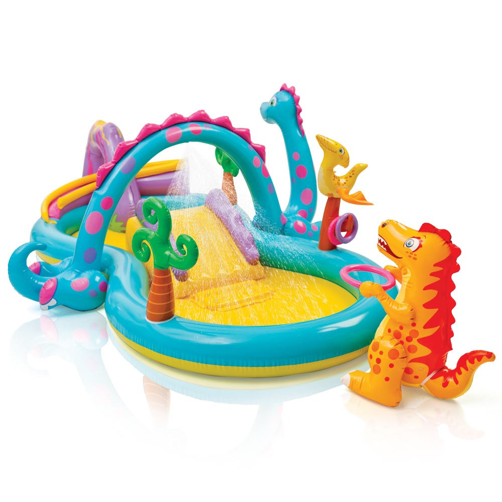 Intex 57135 Dinoland Play Center Piscine Gonflable Pour Enfants Aire De Jeux destiné Piscine Enfant Intex