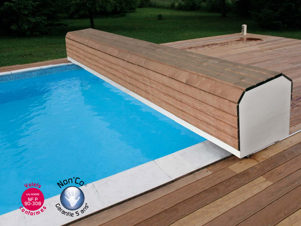 Volet Automatique De Sécurité Abriblue Banc Surf System Pour Piscine  Enterrée concernant Volet Pour Piscine