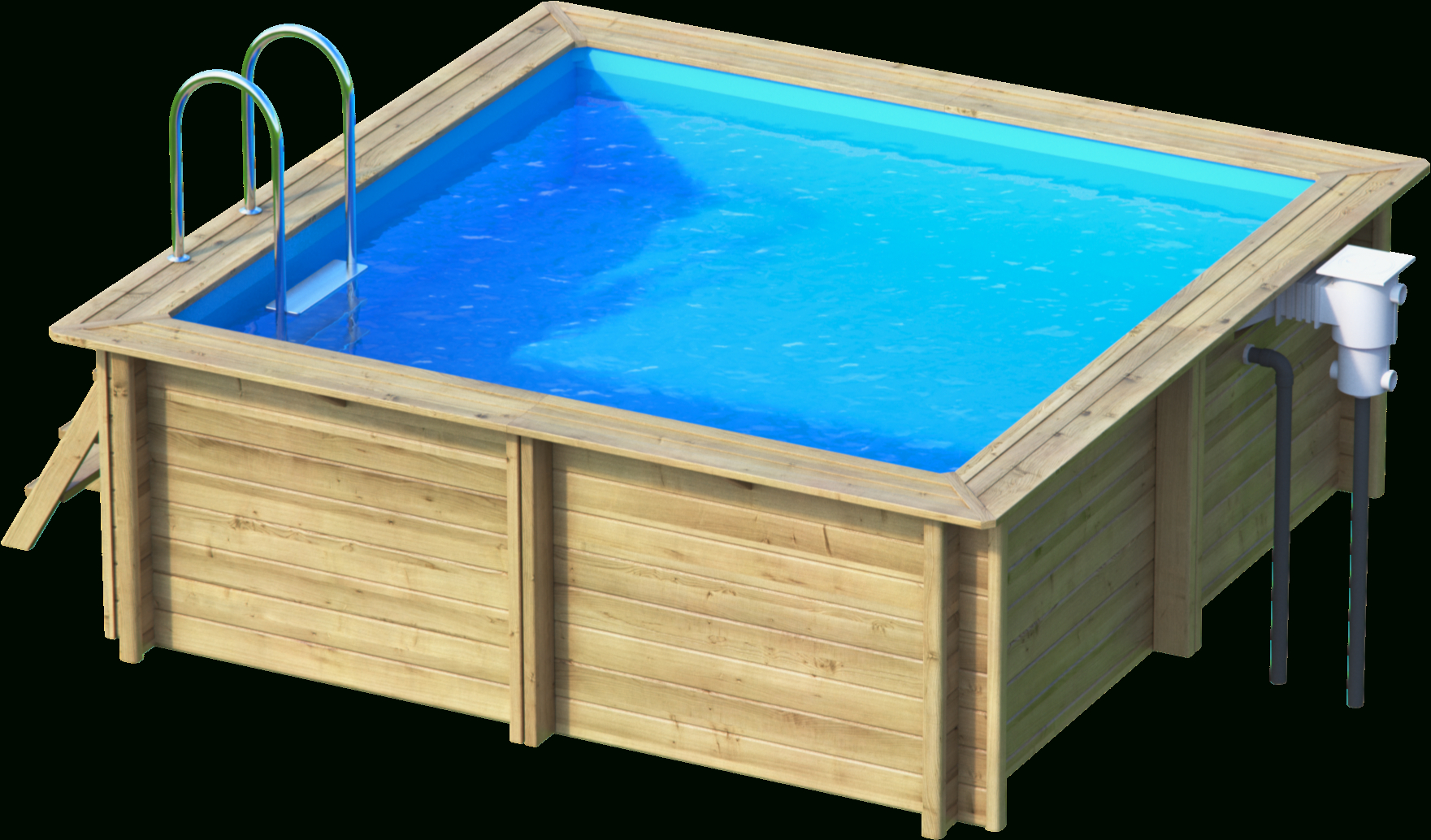 Weva Carre 3X3 serapportantà Piscine Bois 3X3