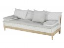 2/3-Seater Banquette In Grey And White Cotton Matala ... concernant Futon 2 Places