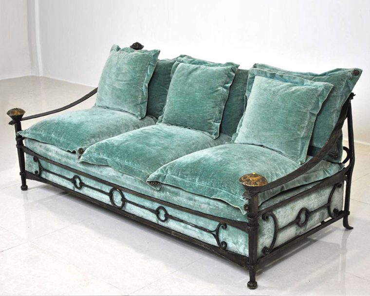 Archives Des Mobilier - Galerie Regis Mathieu intérieur Canape En Fer Forge Fabrication Francaise