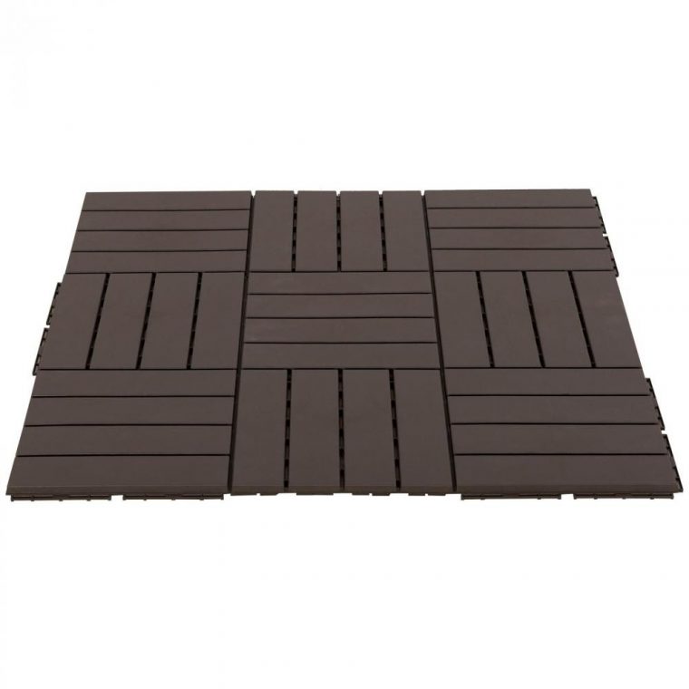 Caillebotis - Dalles Terrasse - Lot De 9 - Emboîtables, Installation Très  Simple - Petits Carreaux Composite Plastique Imitation Bois Chocolat tout Caillebotis Gifi