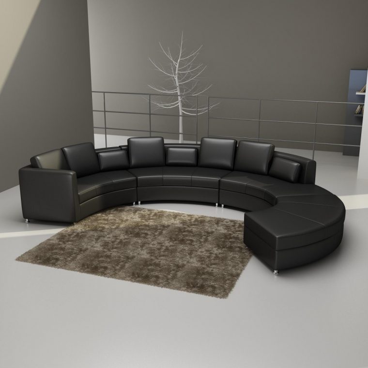 Canapé Cuir Rond Malaga - Canapés Ronds / Demi-Lune - Canapés encequiconcerne Canapé Rond Ou Demi Lune