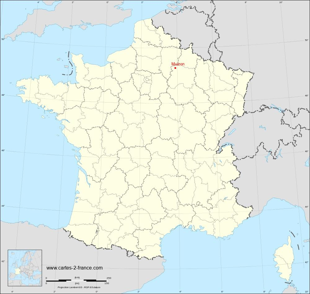 Carte De Muizon : Situation Géographique Et Population De ... concernant Piscine Muizon