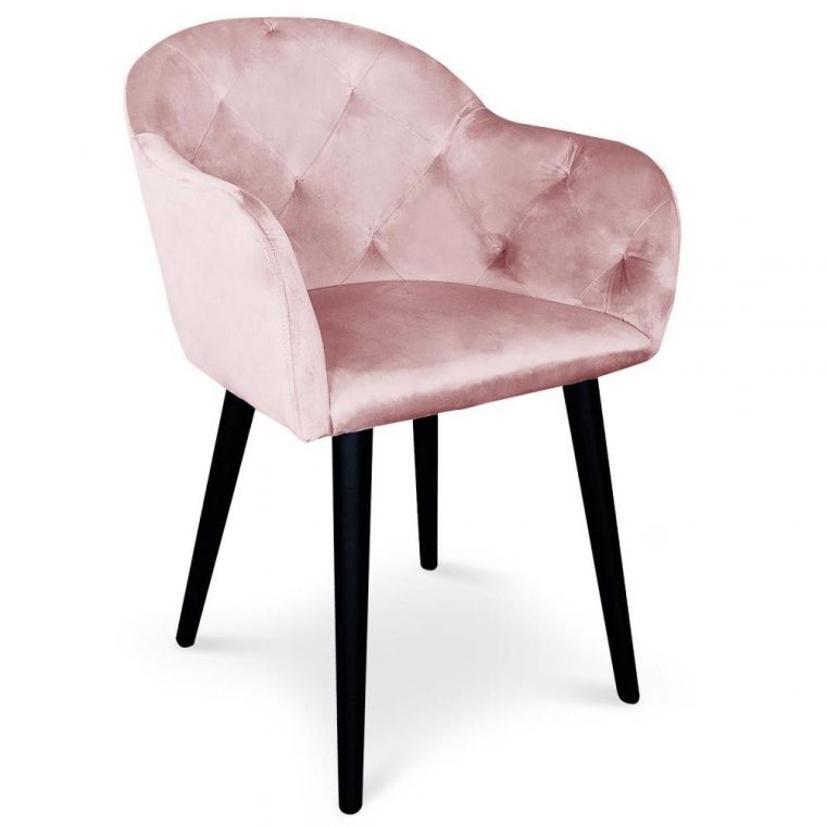 Chaise / Fauteuil Honorine Velours Rose destiné Fauteuil Rose Gifi Chaise / Fauteuil Honorine Velours Rose destiné Fauteuil Rose Gifi