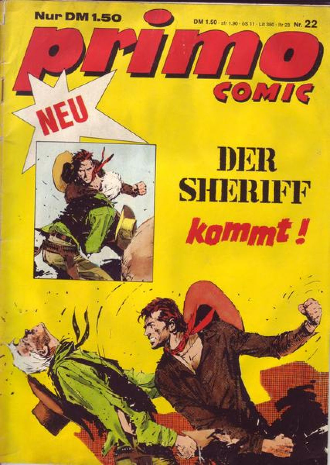 Details Zu Primo Comic Nr. 22 Der Sheriff Kommt! pour Primo 22